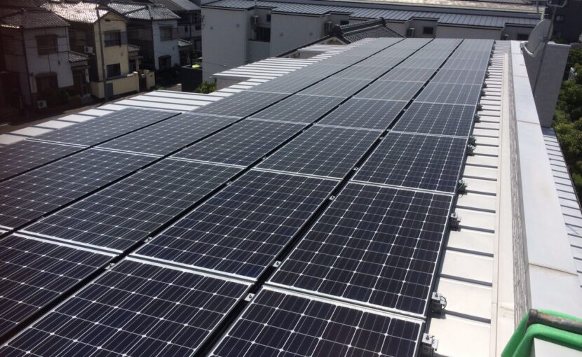 名古屋市港区アパート 太陽光発電設置工事